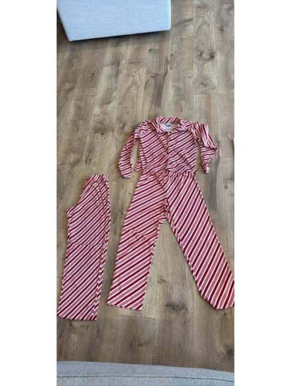 Girls Red and white stripped pjs